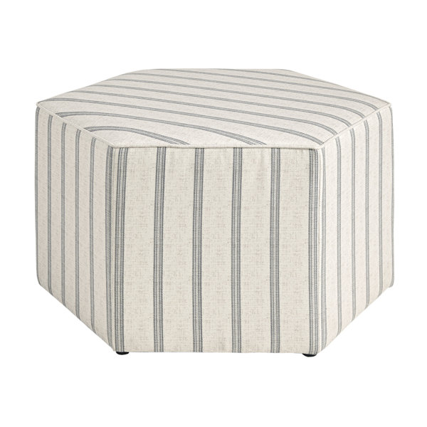 Striped cocktail deals ottoman